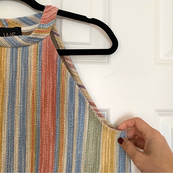 W5 Tank Top Tweed Muted Stripes Size L - Picture 4 of 7